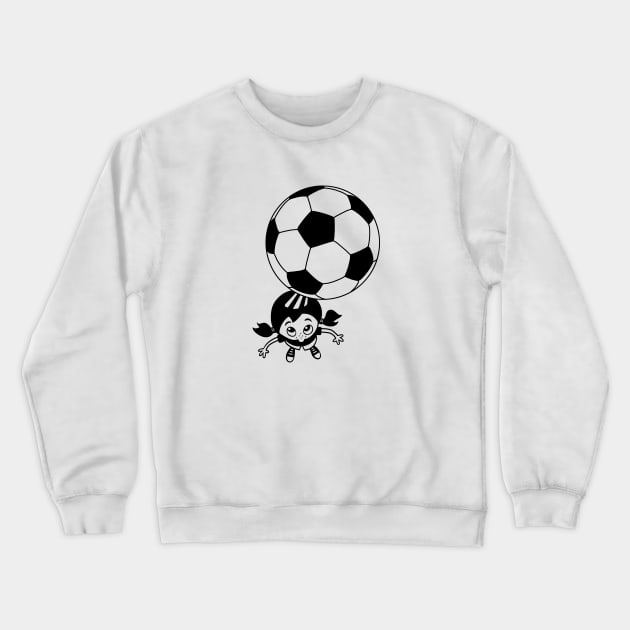 Football girl Crewneck Sweatshirt by AdrianaStore